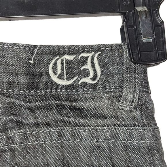 City Ink Toddler Girls Gray Embellished Jeans Size 3T With Pocket Details & Dist - Picture 3 of 5